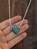 Mama triangle necklace