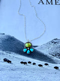 Palomino cluster necklace