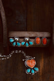 Spiny Oyster heart toggle necklace
