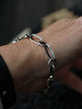 Turquoise and handmade chain bracelet