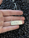 Engraved bar necklace