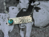 Mama bar necklace