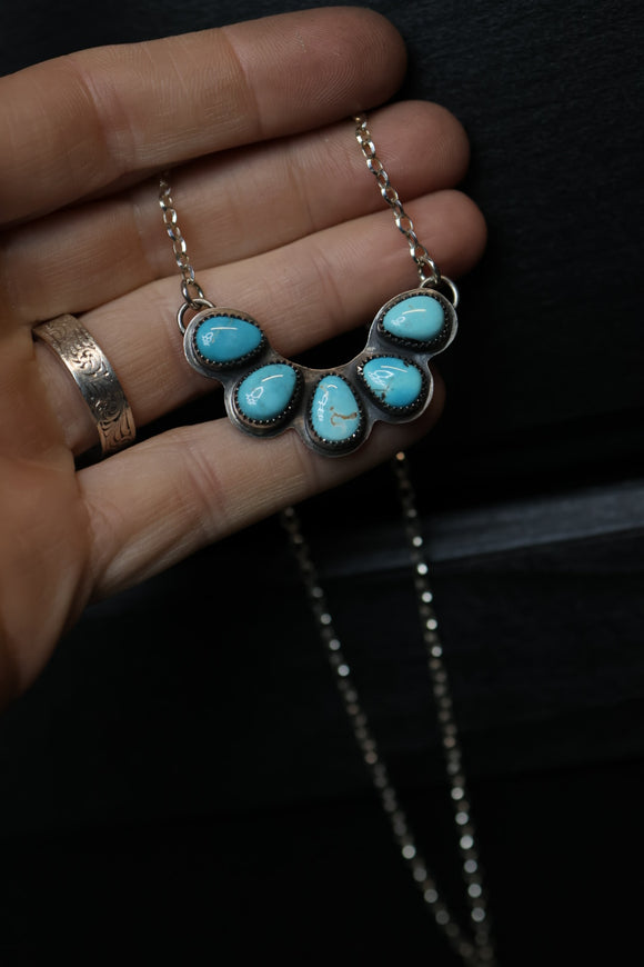Half Circle Cluster Necklace