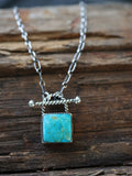 Square Lock Toggle Necklace