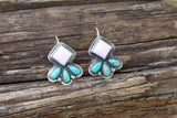 Pink Conch shell hook earrings
