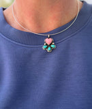 Heart omega necklace