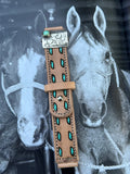 Silver concho with leather band