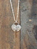 Engraved heart necklace