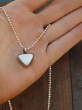 White Buffalo triangle necklace