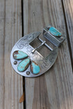 Number 8 engraved buckle