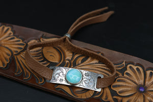 Sliding concho bracelet