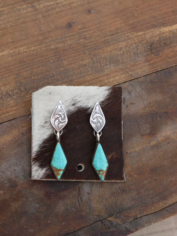 Double Diamond Earrings