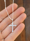 CZ Cross necklace