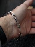 Turquoise and handmade chain bracelet
