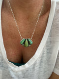 3 stone turquoise necklace