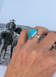 Turquoise Heart Ring