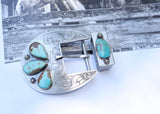 Number 8 engraved buckle
