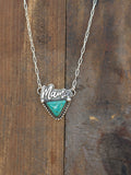 Mama triangle necklace