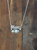 Mama oval turquoise necklace