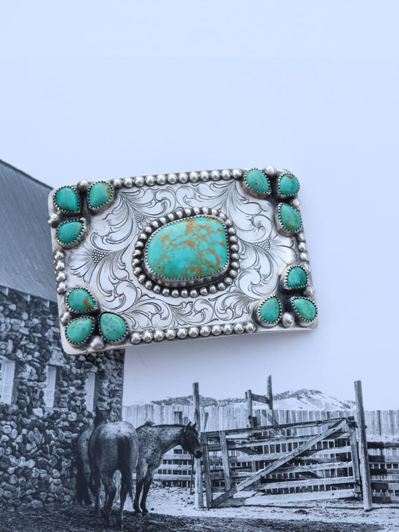 Turquoise Square Buckle