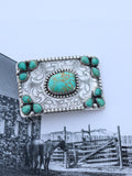 Turquoise Square Buckle