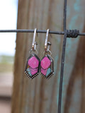 Cotton candy dangle earrings