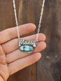 Mama oval turquoise necklace