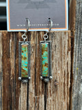 Turquoise bar earrings