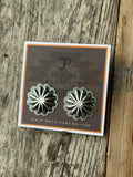 Concho post earrings