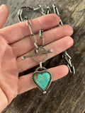 Handmade Heart Toggle Necklace