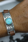 Sliding concho bracelet