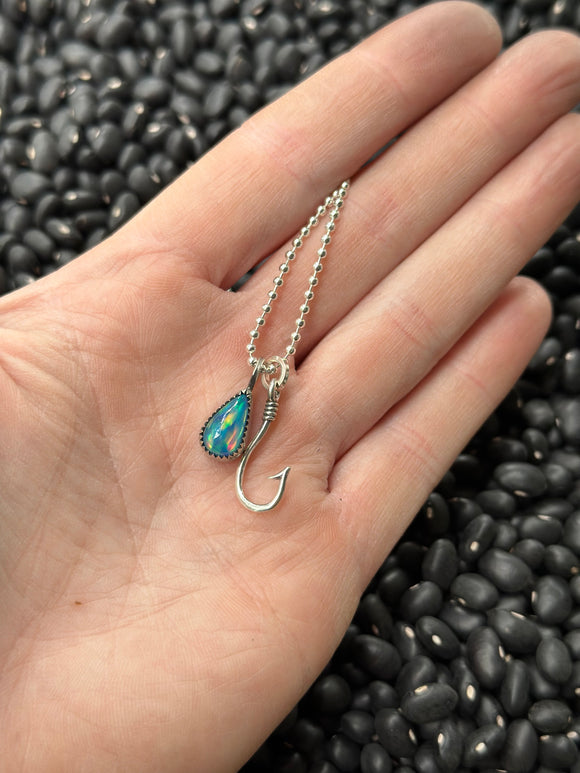 Hook and Opal necklace