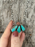 Tyrone turquoise trio necklace (Discounted)