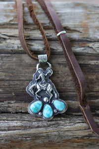 Bronc Buster cluster necklace