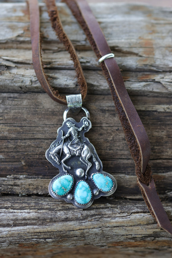 Bronc Buster cluster necklace