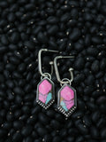 Cotton candy dangle earrings