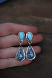 Purple Mohave earrings