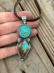 Bucking Horse Turquoise necklace