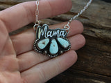 Mama triple stone necklace