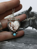 Wild Horse heart toggle Necklace