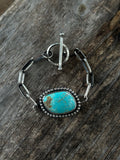 #8 Turquoise handmade chain bracelet