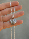 Engraved heart necklace