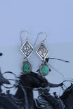 Engraved Diamond Sonoran drop earrings