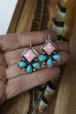 Pink Conch Hook earrings