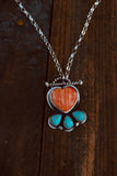 Spiny Oyster heart toggle necklace