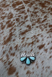 Mama cluster necklace