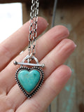 Heart toggle necklaces