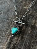 Handmade Heart Toggle Necklace