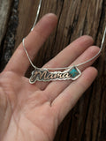 Cursive Mama necklace