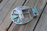 Number 8 engraved buckle